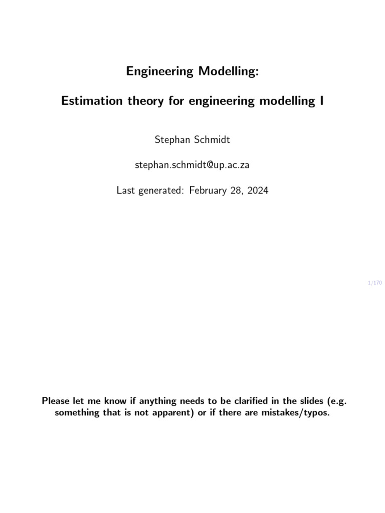 Maximum Likelihood Estimation in Engineering | PDF | Estimator | Bias ...