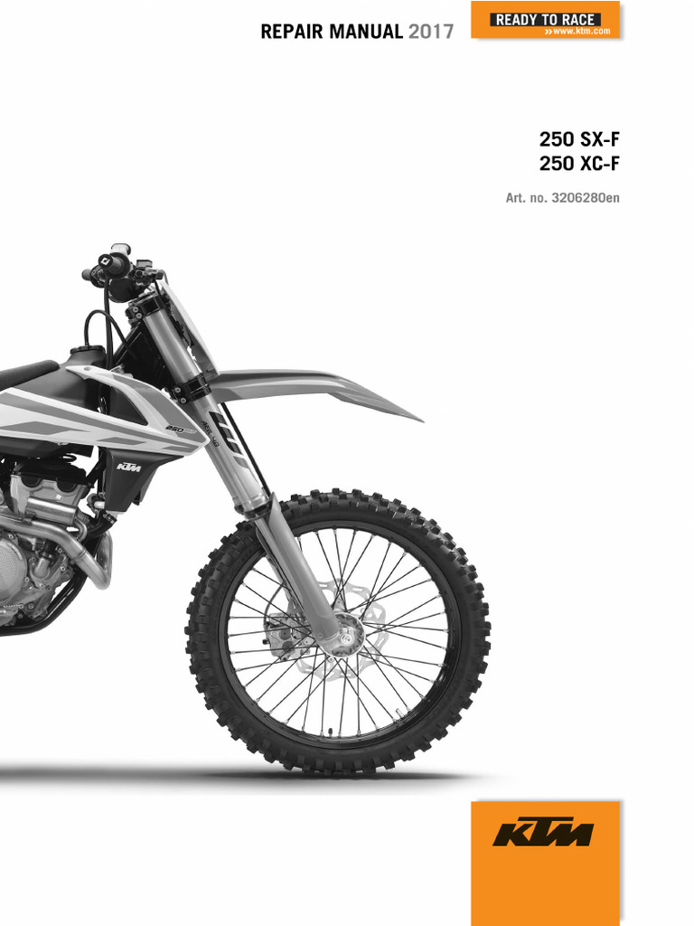 2017 KTM 250 SX-F XC-F Service Repair Manual | PDF
