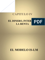 CAPITULO IV El Dinero, Interes y La Renta