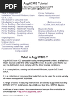 Argyll Tutorial - FCMS2010