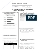 Atividade de Matemática 9º Ano