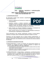 Especificações Técnicas Projeto Estrutural