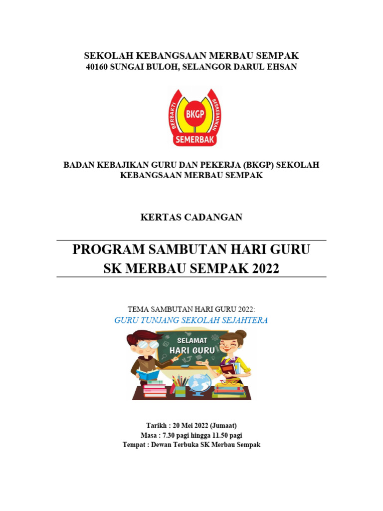 Program Hari Guru 2022 | PDF