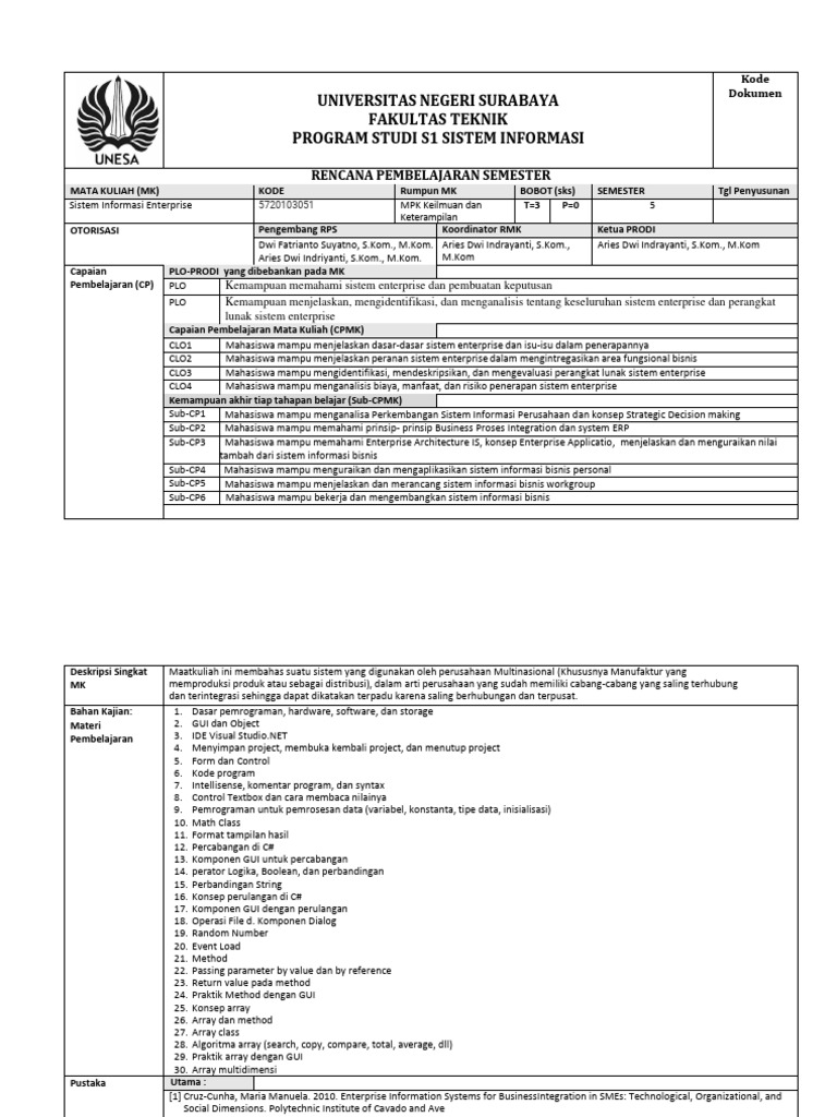 RPS SI Enterprise | PDF