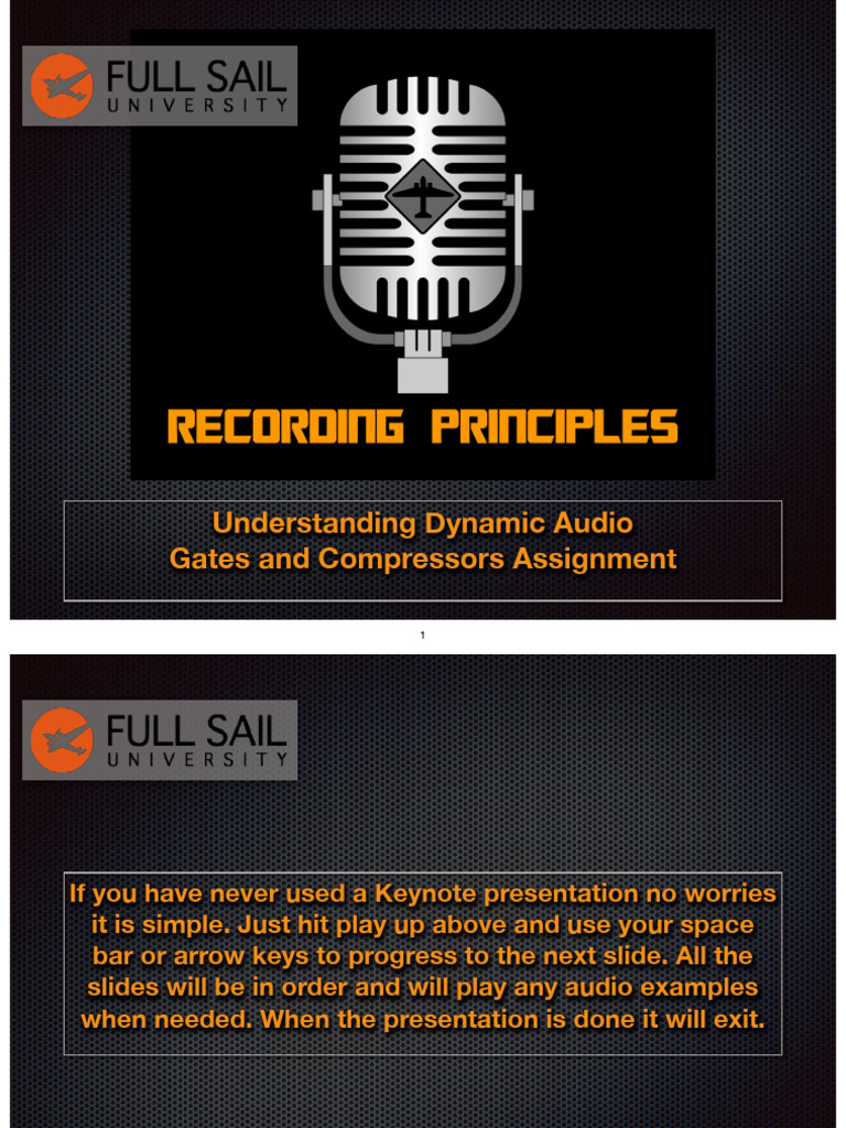 Understanding Dynamic Audio Gates and Compressors Assignment | PDF ...
