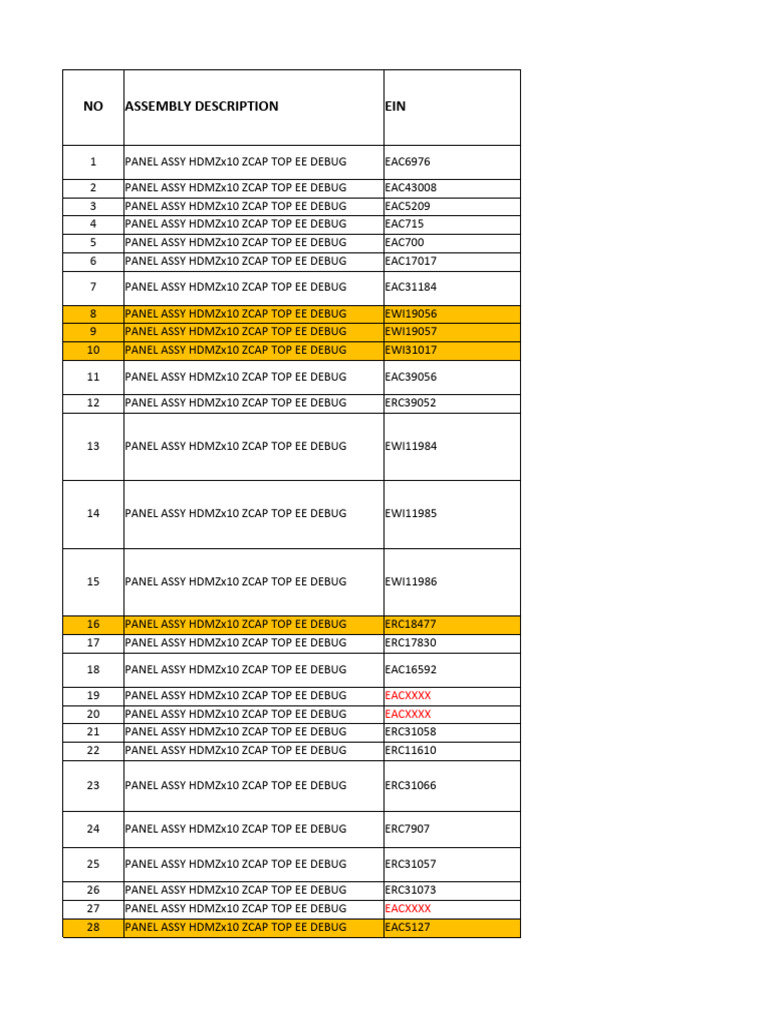 Debugger PR Tracking List-Prem | PDF | Electrical Connector | Electricity