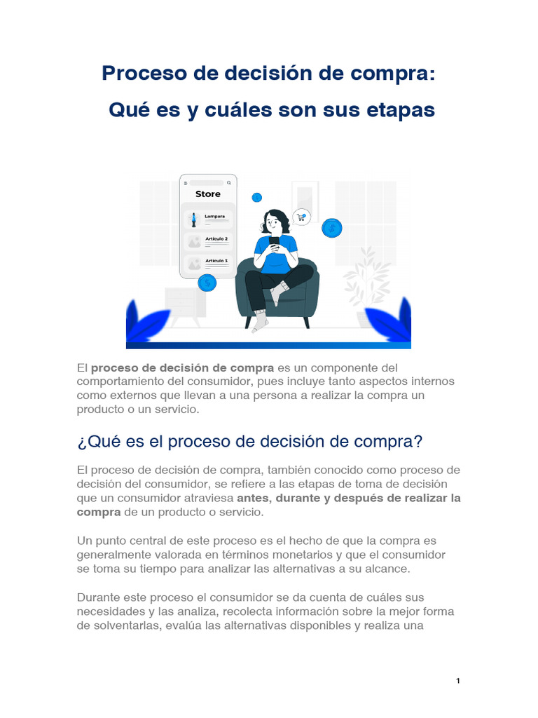 Proceso de Decisión de Compra | PDF | Los consumidores | Cognición