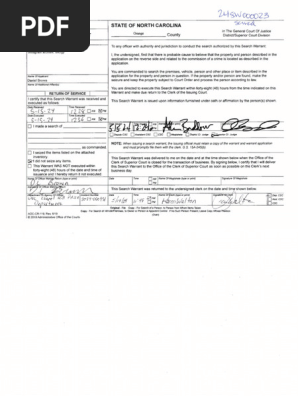 Search Warrant