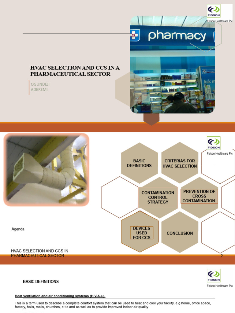 HVAC and CCS in Pharmaceutical Sector | PDF