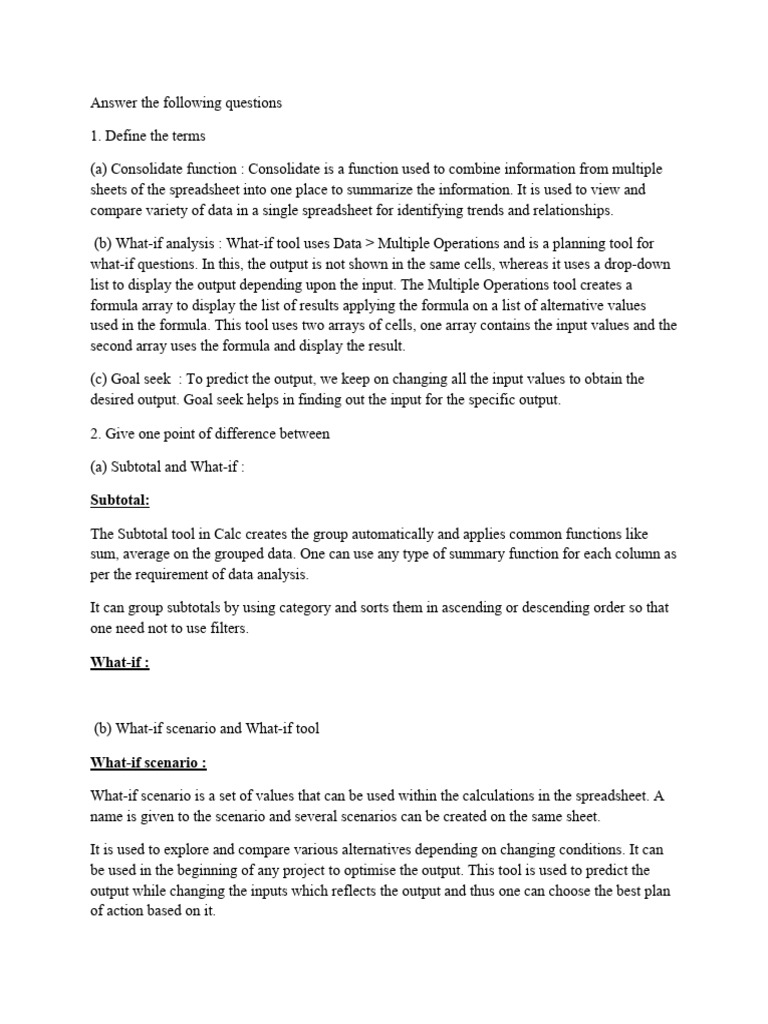 X spreadsheet notes 2024 25 pdf spreadsheet sensitivity analysis