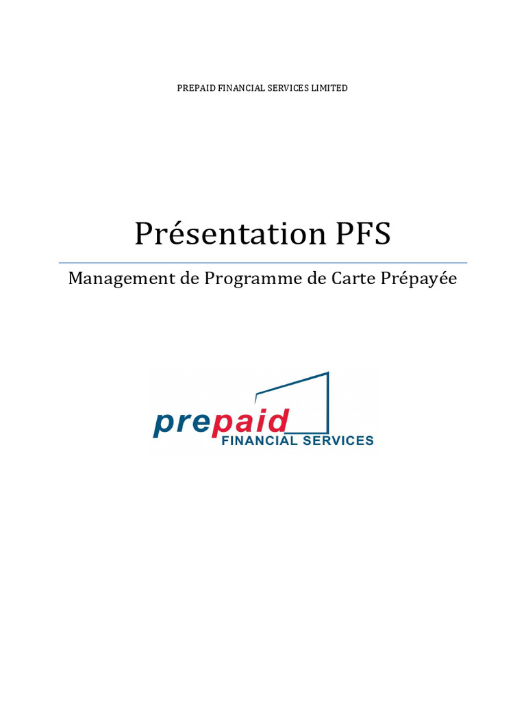 PFS White Label Proposal | PDF | MasterCard | Carte de débit