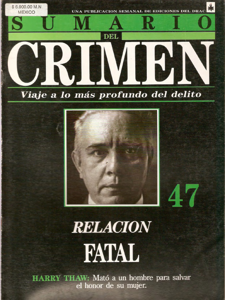 Sumario del Crimen (047) - Relación fatal | PDF