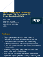 Multi-Core Processor Technology:: Maximizing CPU Performance in A Power-Constrained World