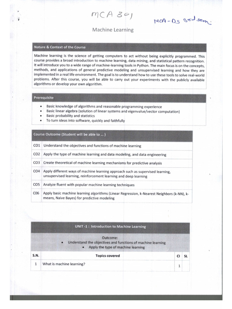 Machine Learning | PDF