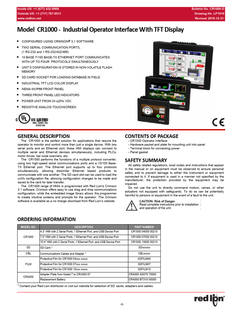 F.8.1 CR1000 Product Manual - 2 | PDF | Electromagnetic Interference ...