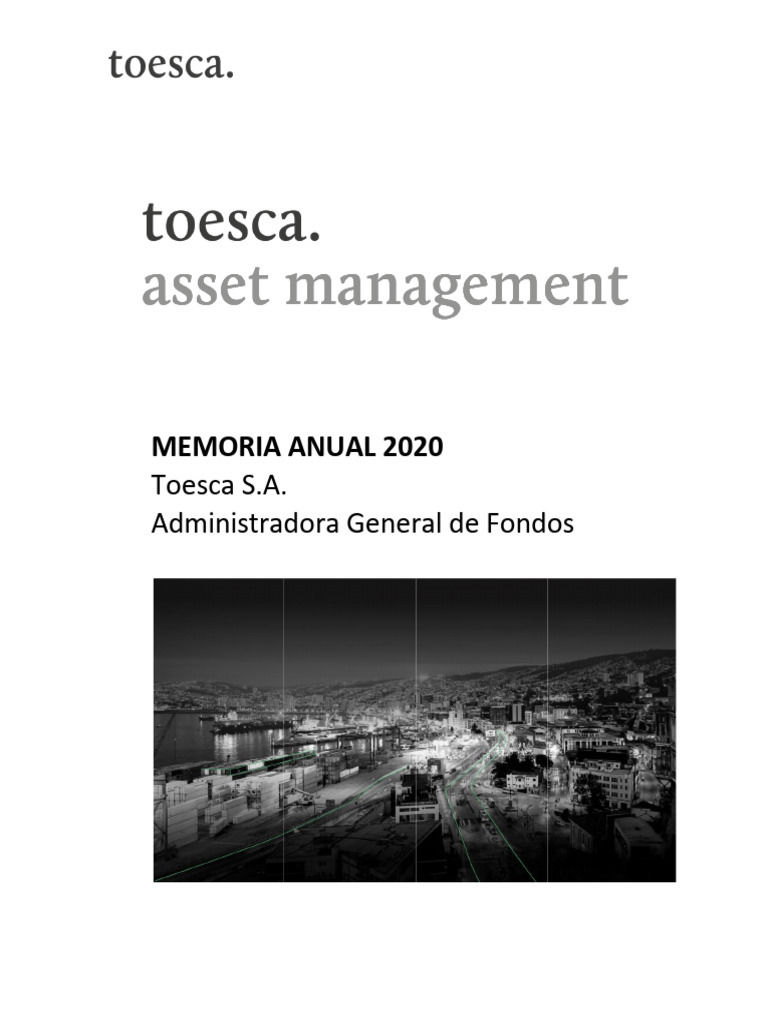 Memoria Toesca 2020 | PDF | normas internacionales de INFORMACION ...