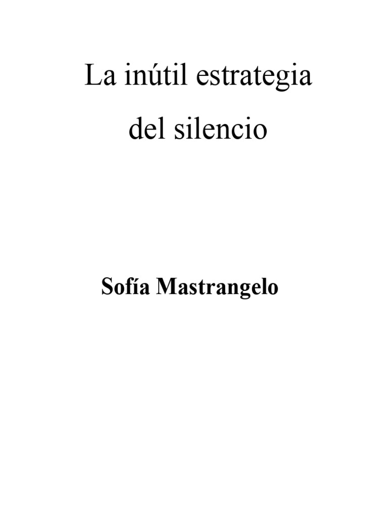 Estrategia del Silencio en el Amor | PDF | Amor | Sicología