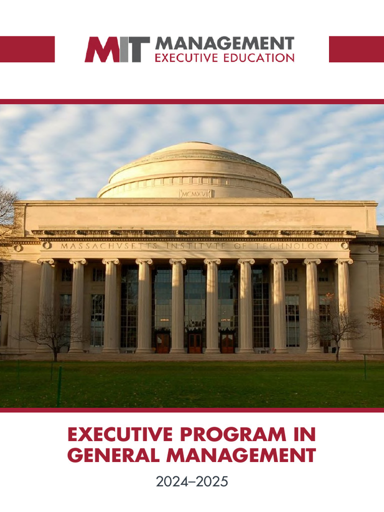 MIT Executive Program Overview 2024-2025 | PDF | Entrepreneurship ...