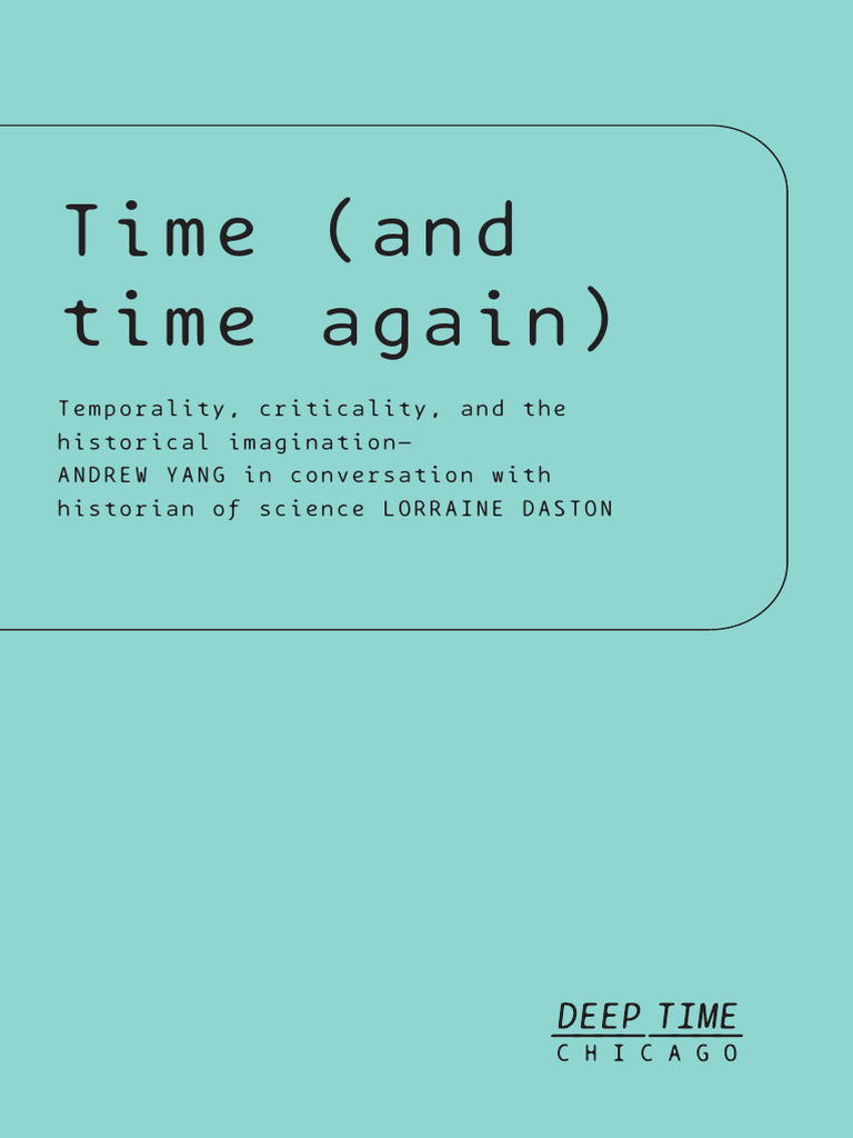 Daston yang time and time again deep time chicago print pdf homo