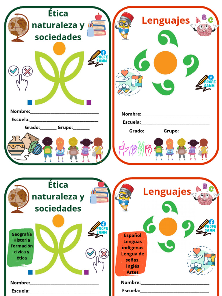 Portadas escolares de Flork | PDF | Científico | Science