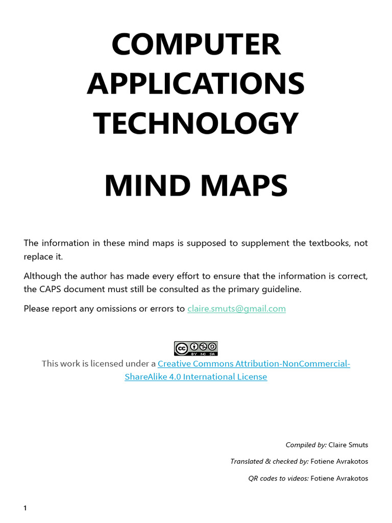 Tech Mind Maps for Students | PDF | Computer Data Storage | Printer ...