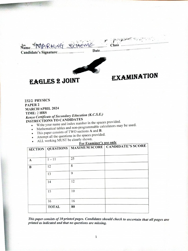 Eagle Phy p2 - 122837 | PDF