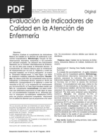 16 Indicadores de Calidad en Enfermería | PDF