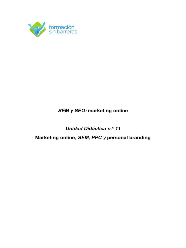 SEM y SEO en Marketing Online | PDF | Marketing de motores de búsqueda ...