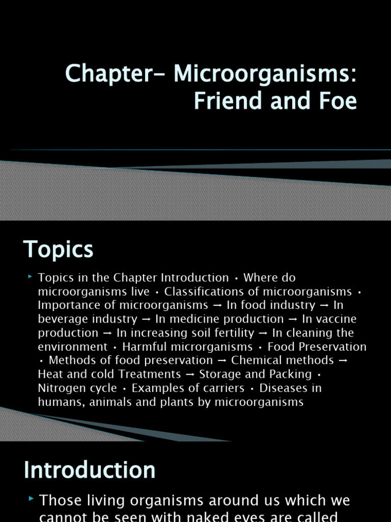 Microorganisms: Friends and Foes in Class 8 | PDF | Microorganism ...
