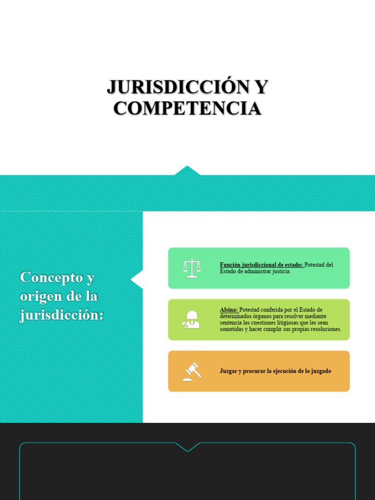 Jurisdicción y Competencia: Conceptos Clave | PDF | Jurisdicción | Juez