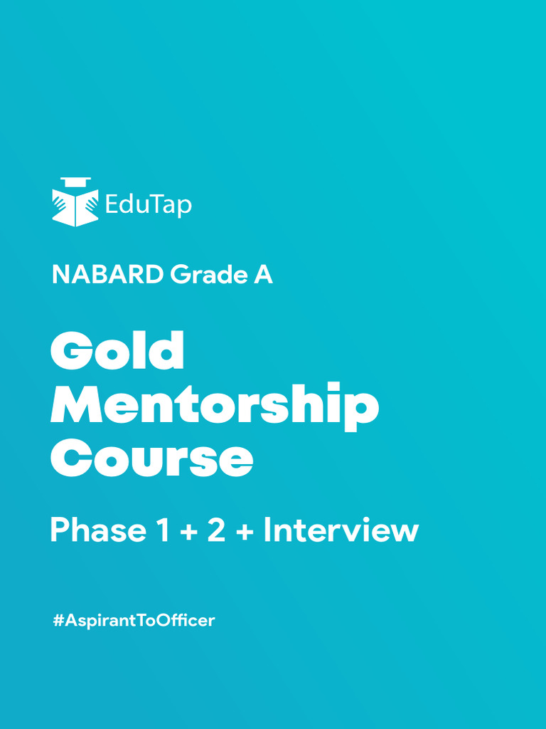 NABARD Grade A Gold Mentorship Course | PDF | Multiple Choice | Mentorship
