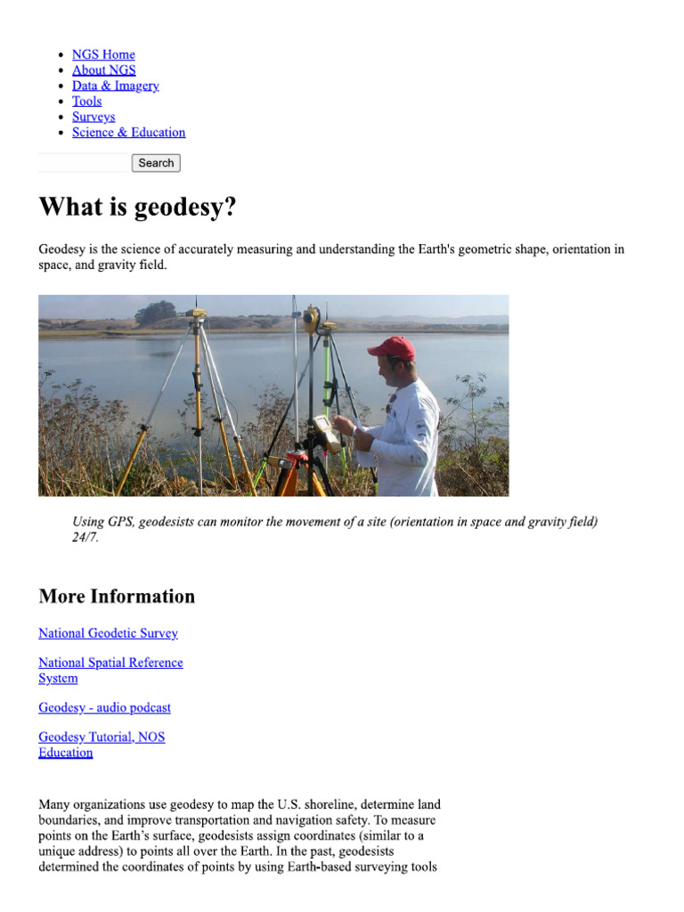 What Is Geodesy | PDF