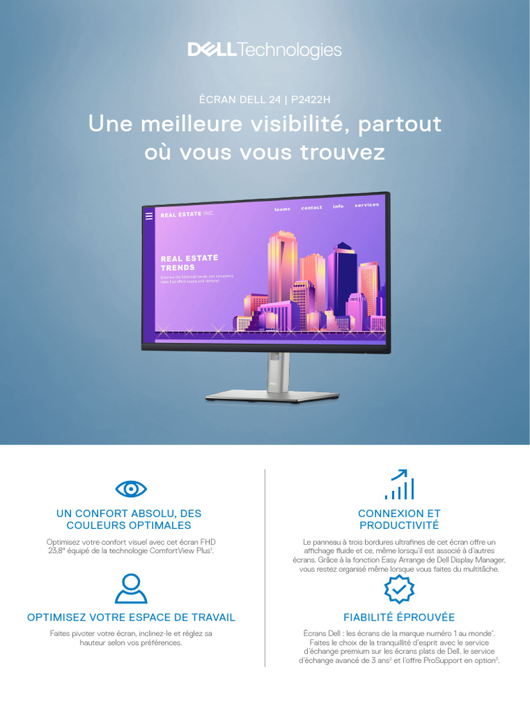Full-Cover protecteurs d'écran pour Dell 1703FP - sans frais de port
