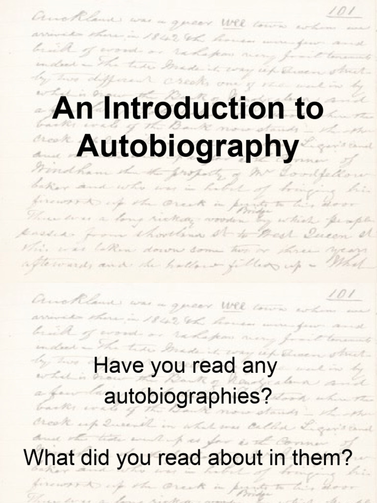 Autobiography visual data 6