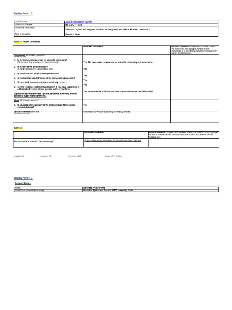 Rev ASRJ 114615 Nar | PDF | Agriculture