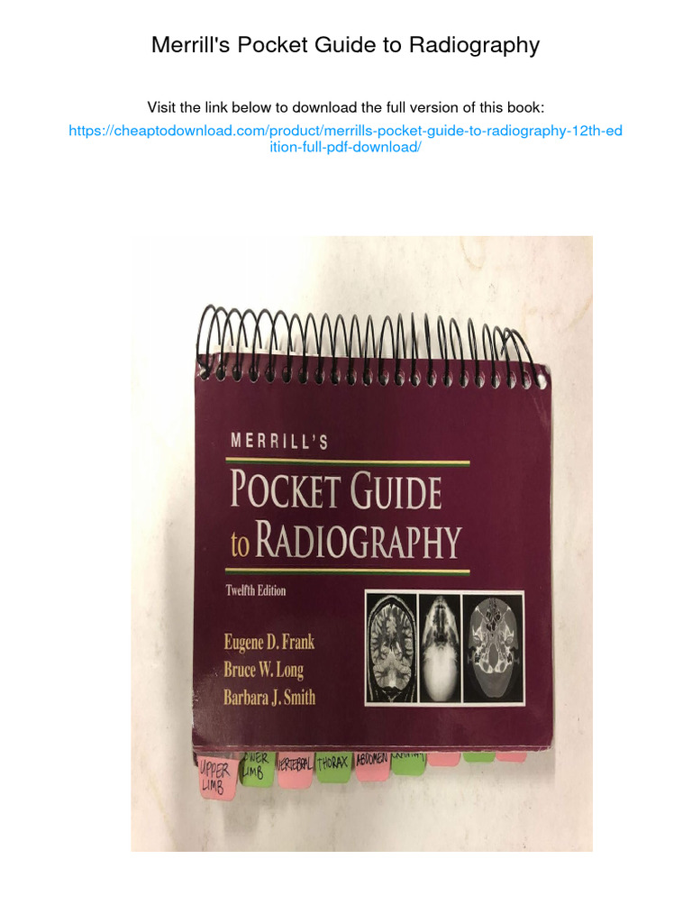 Merrill's Pocket Guide to Radiography 12E | PDF | Radiography | Hand