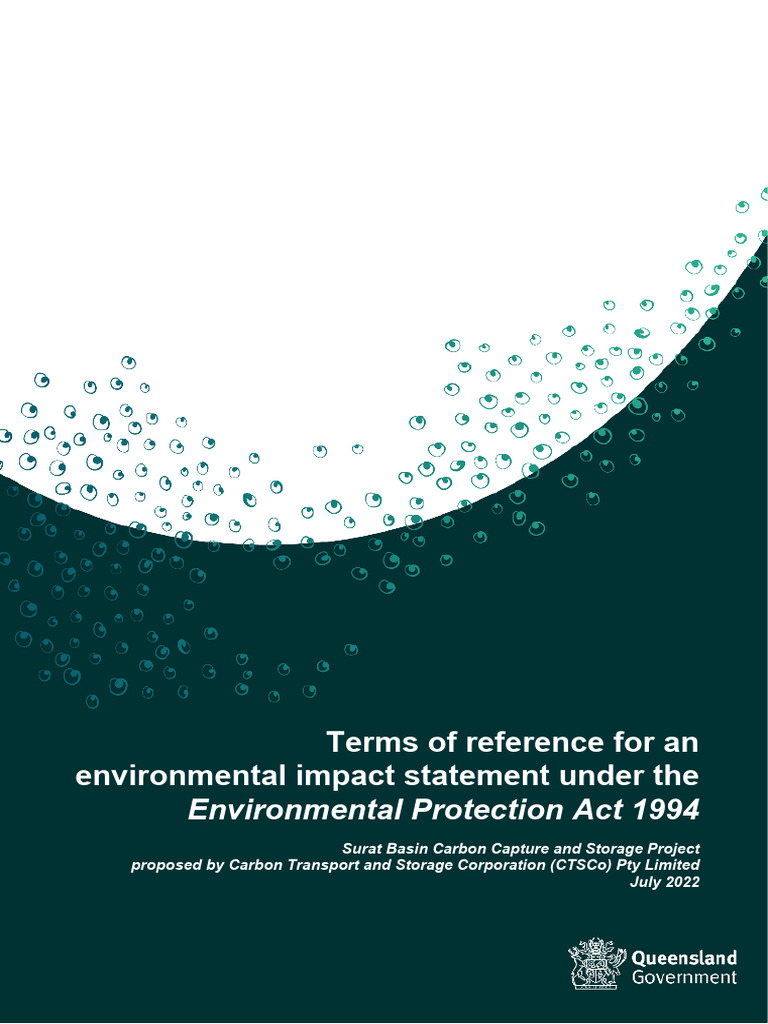 Surat Basin Carbon Capture Storage Project Final Tor Pdf