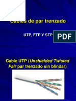 Cables de red UTP, FTP y STP