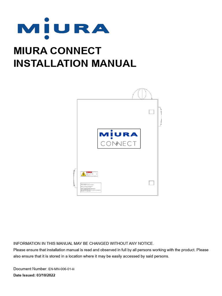 Miura Connect Pdf Programmable Logic Controller Electrical Wiring