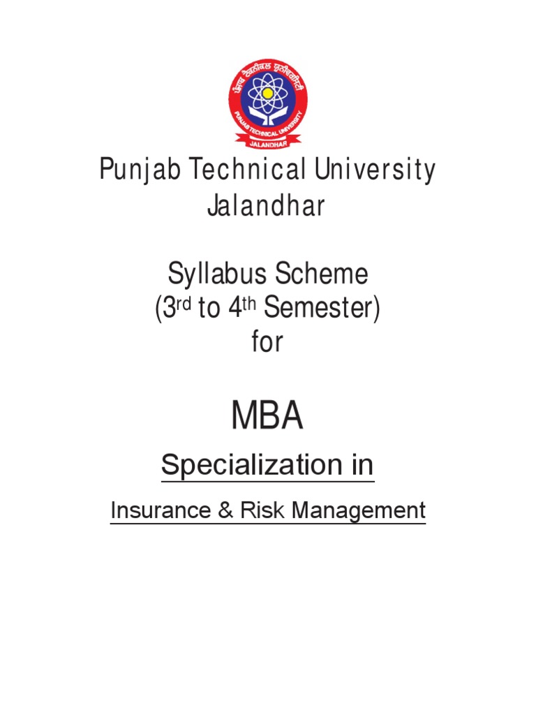 MBA Insurance Risk Insurance Risk Management