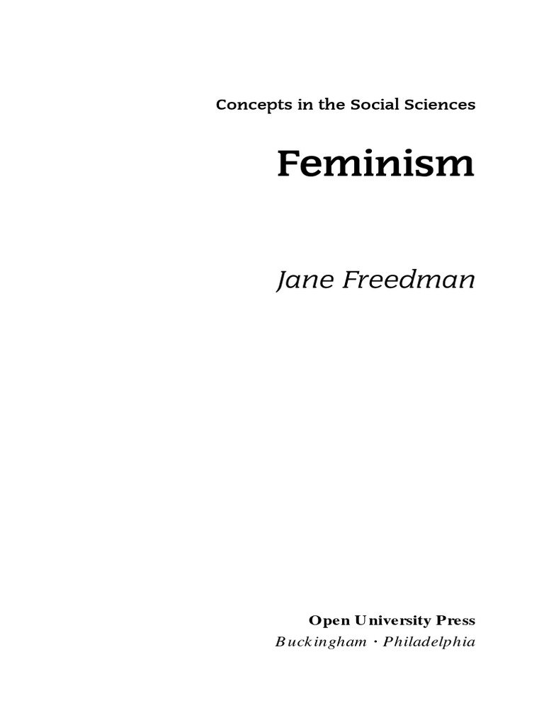 Concepts in The Social Sciences Feminism | PDF | Gender | Gender Studies