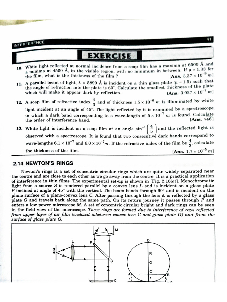 Newton Ring | PDF
