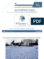 Etat Et Apercu de RETScreen Version 5
