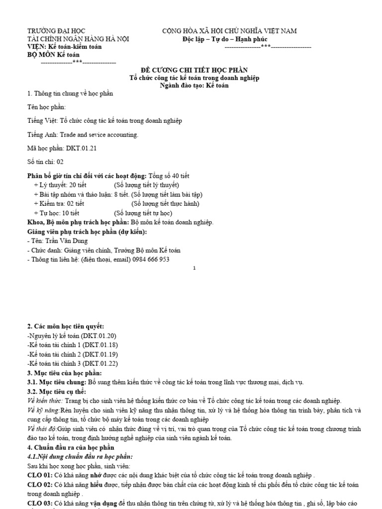 ĐC-TCCT KT Chi Tiết | PDF
