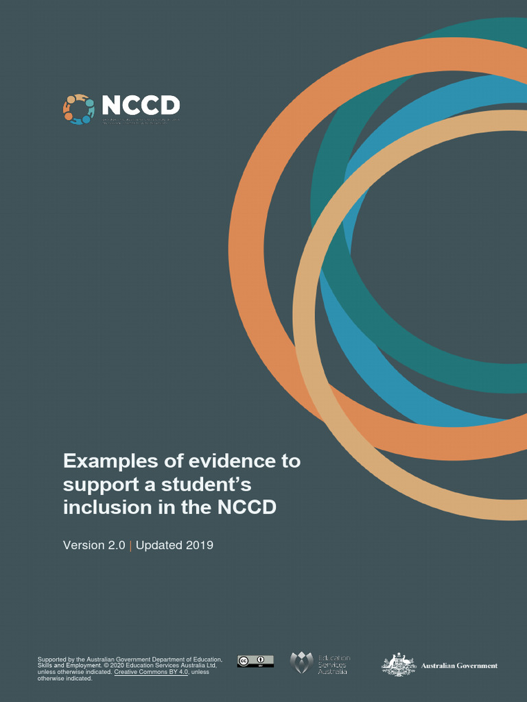 NCCD Evidence and Adjustment Examples | PDF | Caregiver | Learning