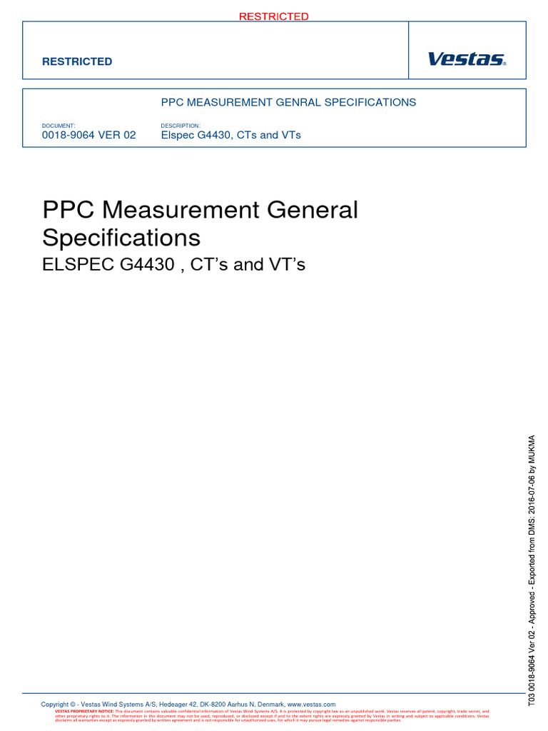 PPC Grid Measuring Spec - Elspec G4430 0018 - 9604 | PDF | Power Supply ...