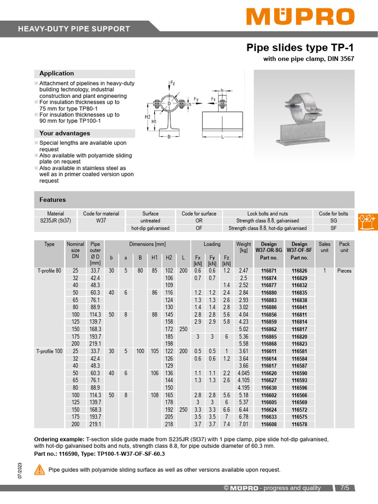 Datenblatt 33997 Eng GBR | PDF | Pipe (Fluid Conveyance) | Galvanization