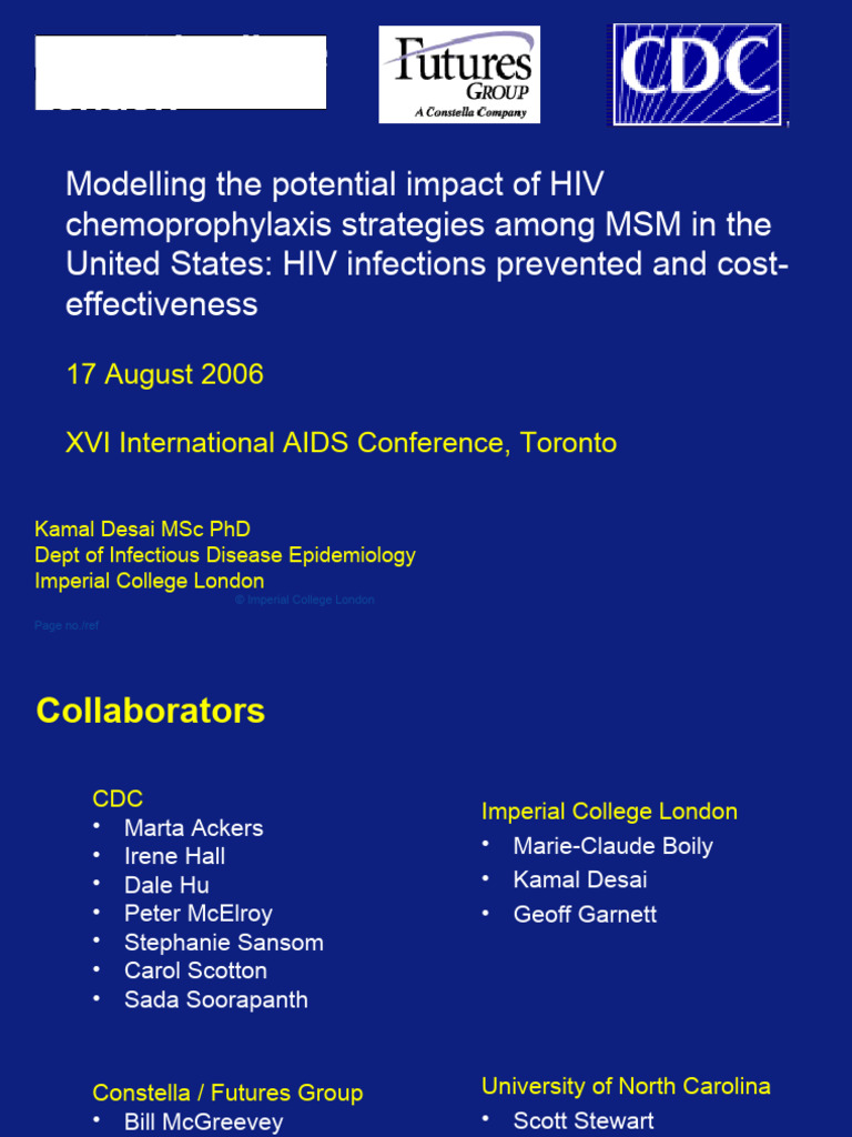 Curated visual reference: Gallery Detail: Hiv Chemoprophylaxis Impact On Msm Pdf Management Of Hiv Aids