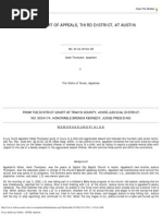 Texas Judiciary Online - Caleb Thompson Appeal - COURT Document