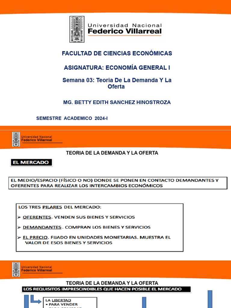 Teoria de La Demanda y Oferta 1 Parte | PDF | Oferta y demanda | Oferta ...